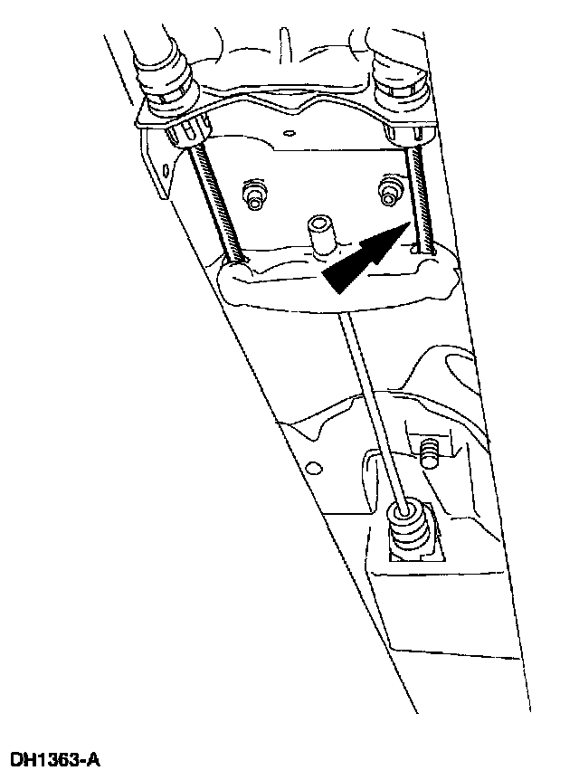 Factory diagram — Parking Brake Cable