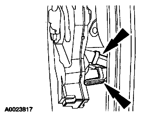 Factory diagram — Front Door Latch