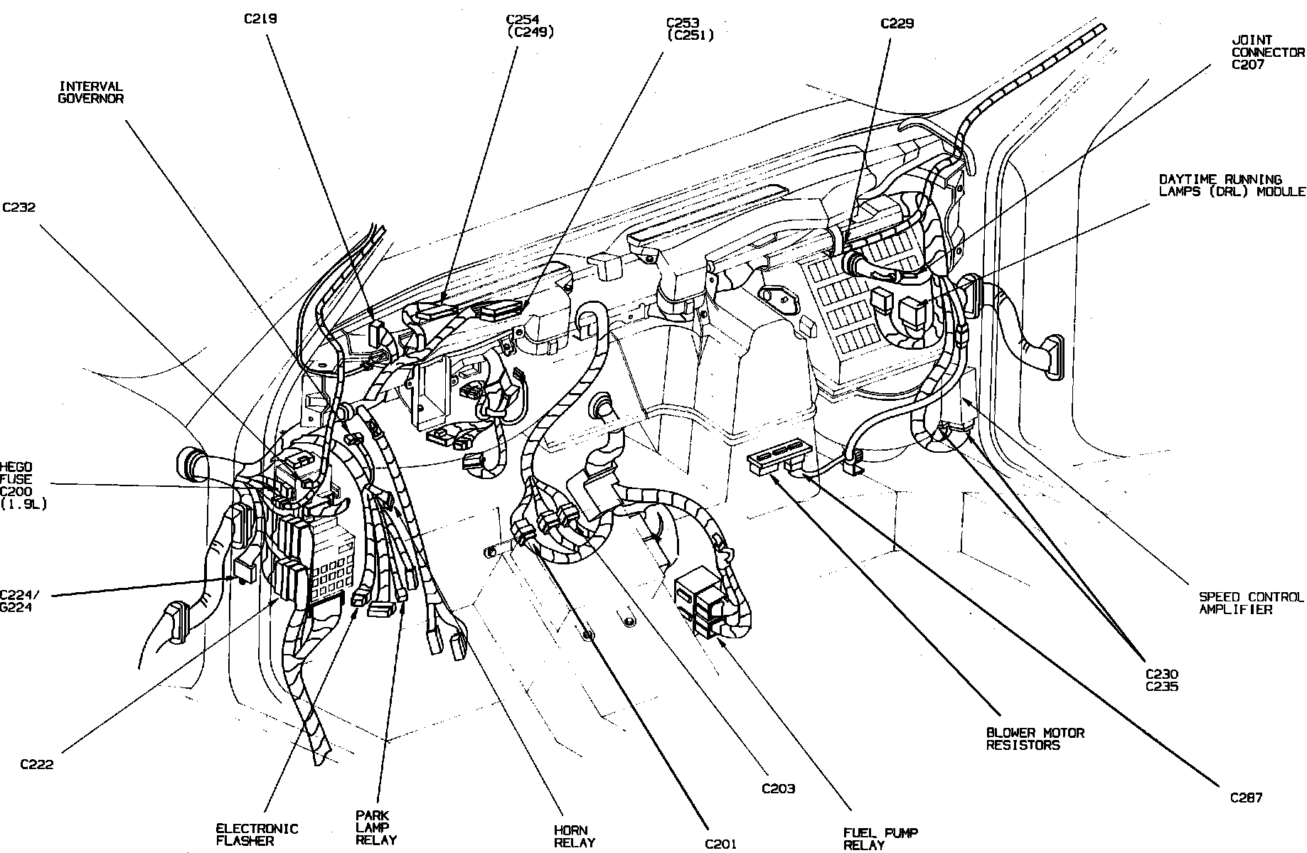 Factory diagram — Engine Control Module