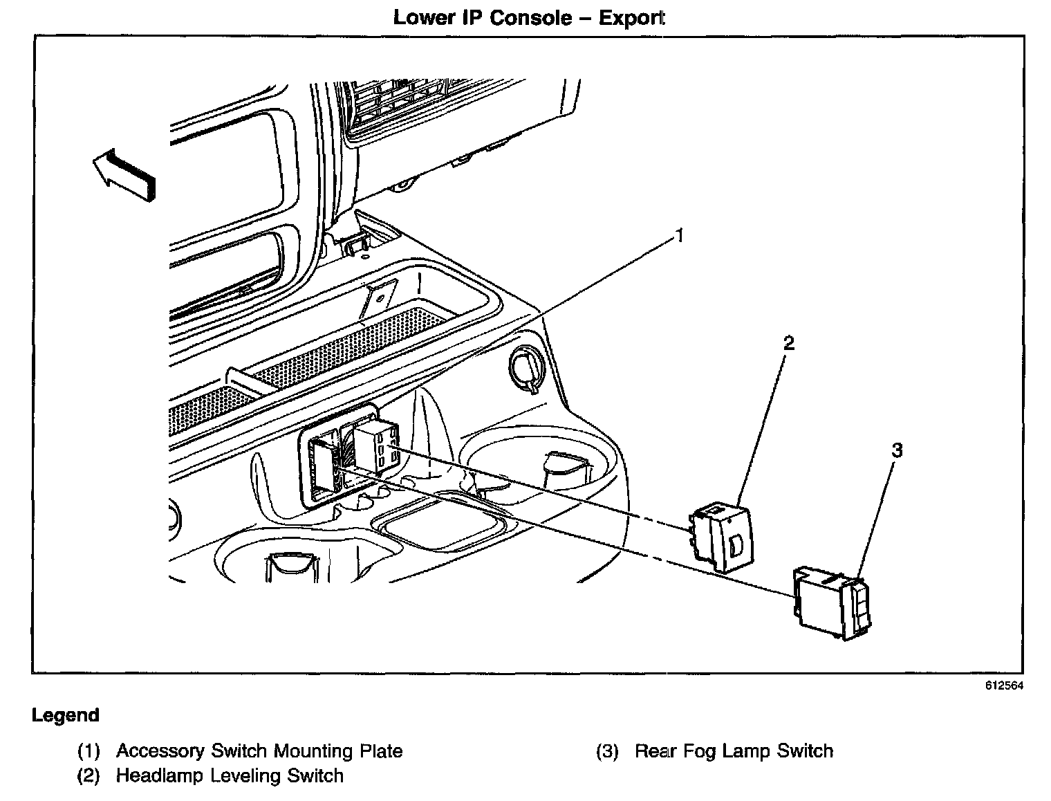 Factory diagram — Fog/Driving Lamp Switch