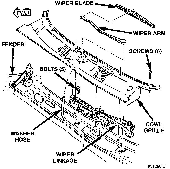 Factory diagram — Wiper Motor