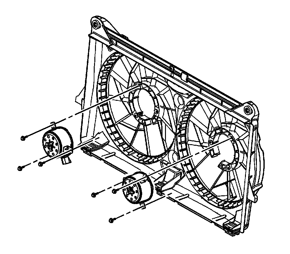 Factory diagram — Radiator Cooling Fan Motor