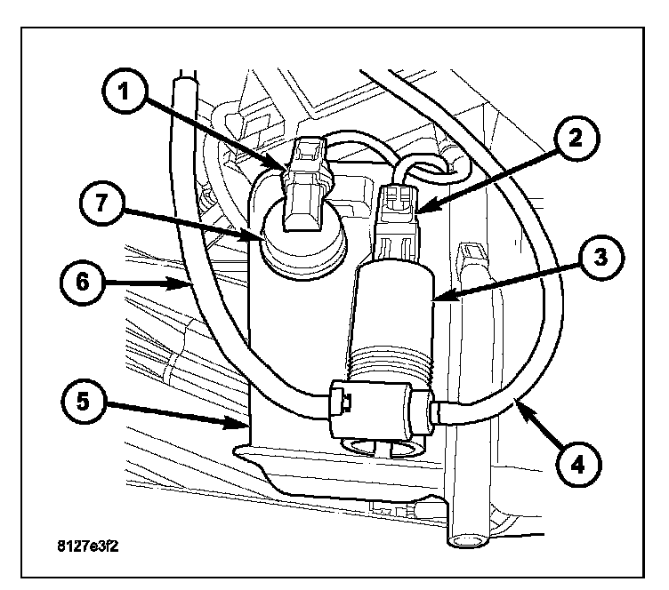 Factory diagram — Windshield Washer Pump