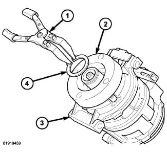 Factory diagram — Compressor Clutch