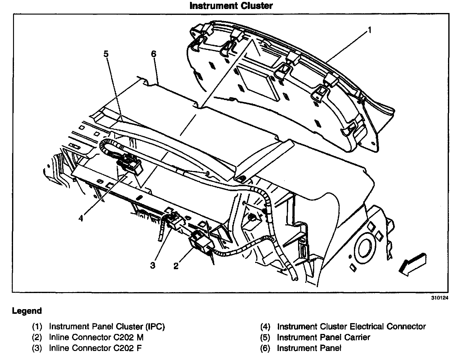 Factory diagram — Instrument Cluster / Carrier
