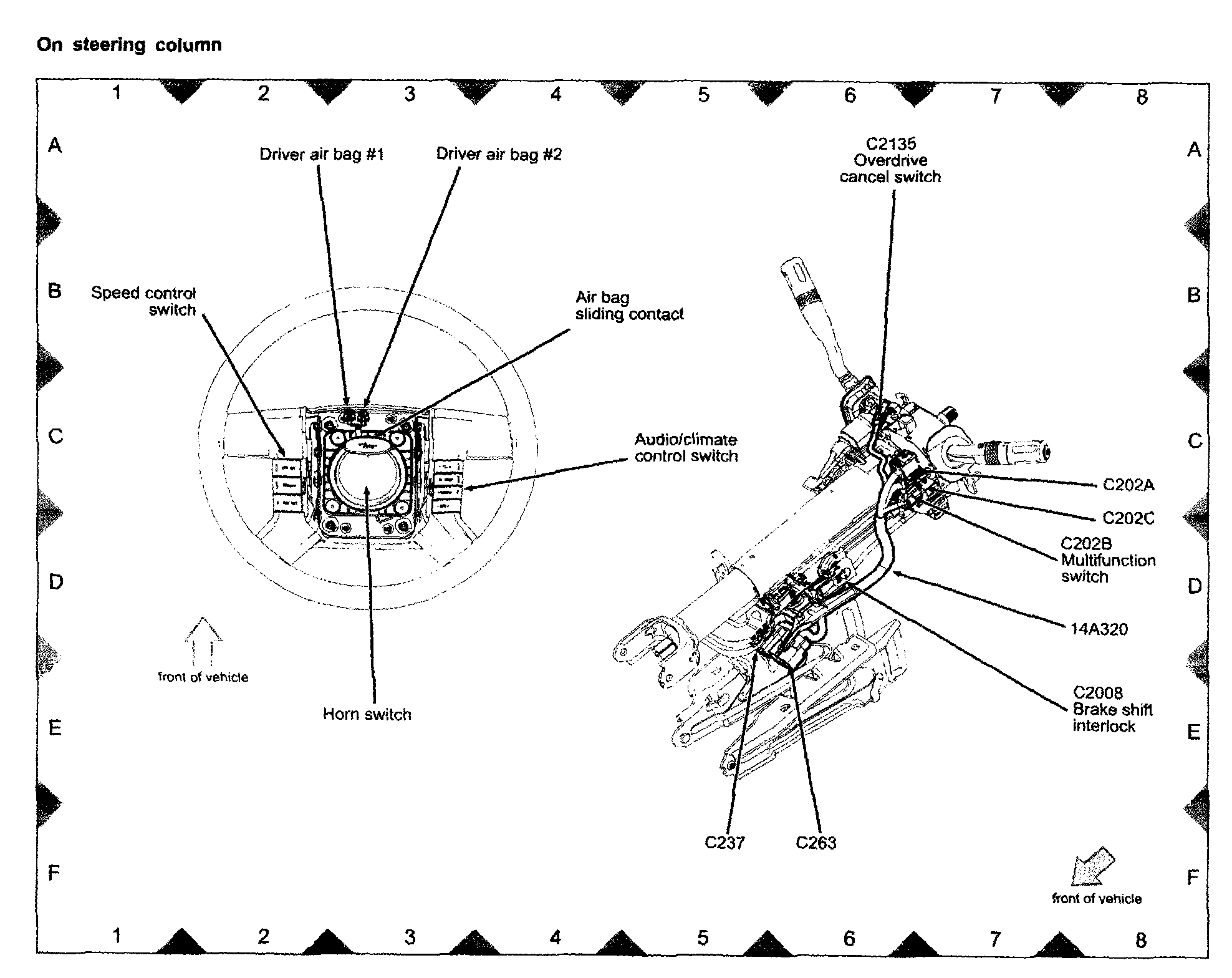 Factory diagram — Turn Signal Switch
