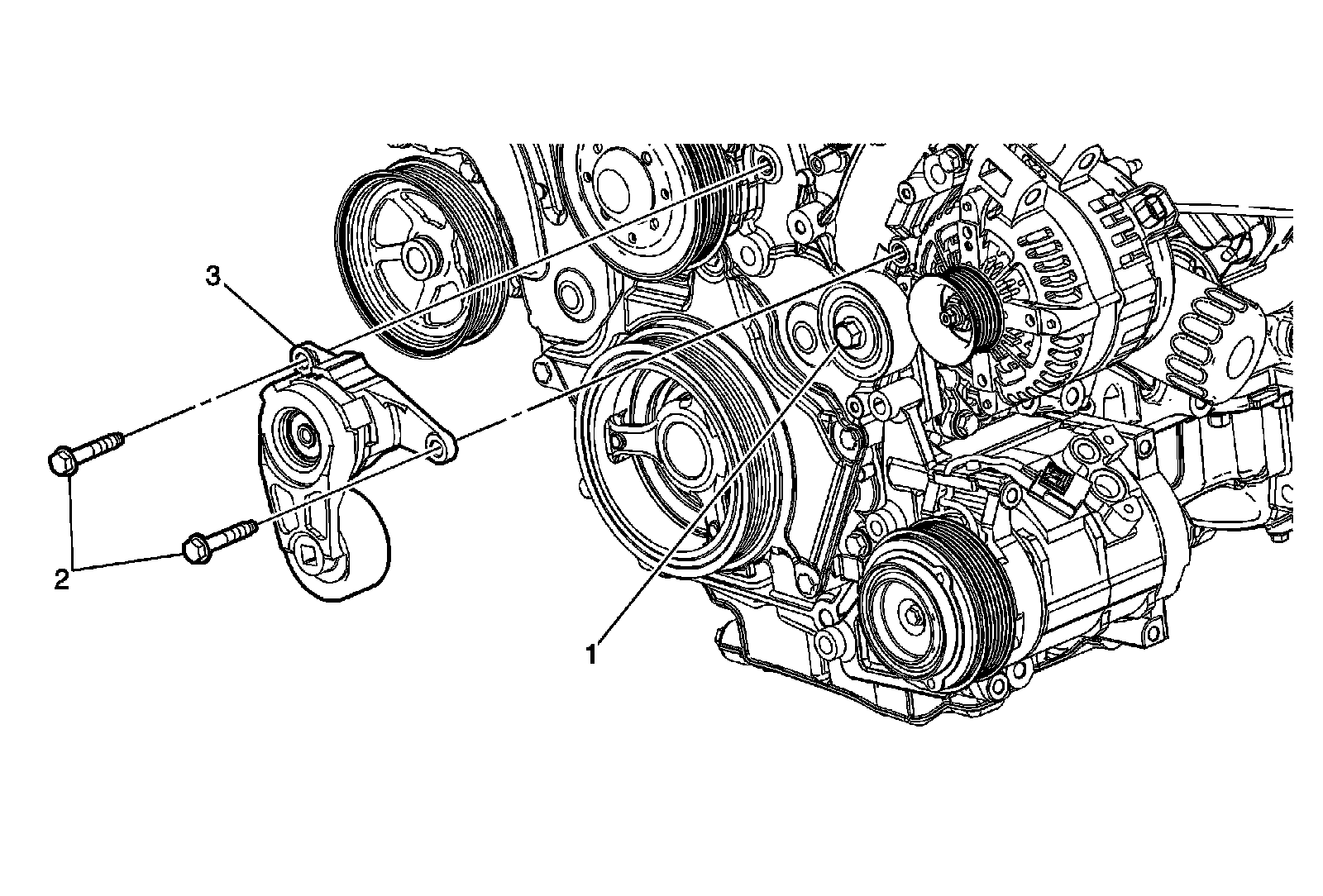 Factory diagram — Drive Belt Tensioner
