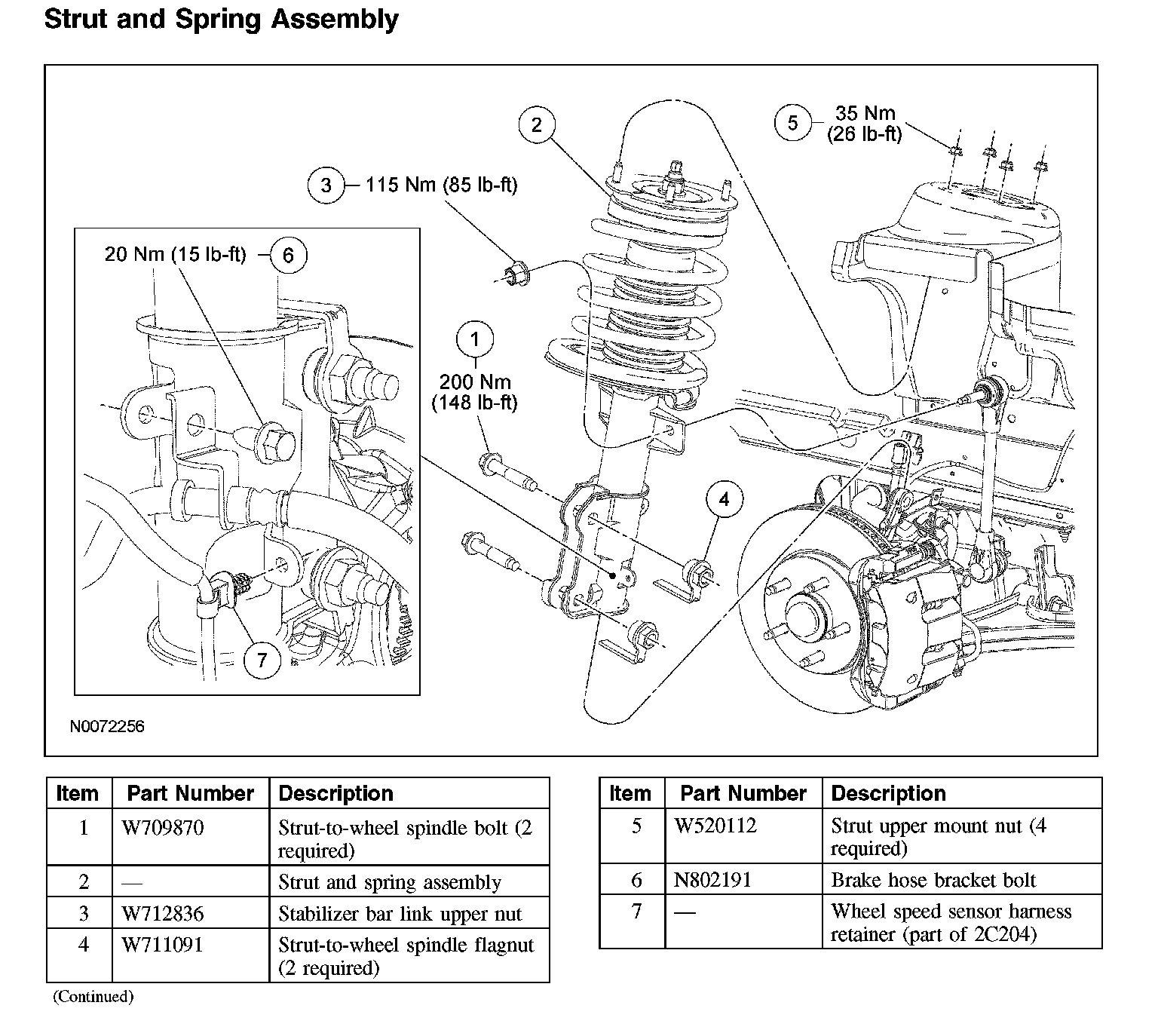 Factory diagram — Removal and Replacement