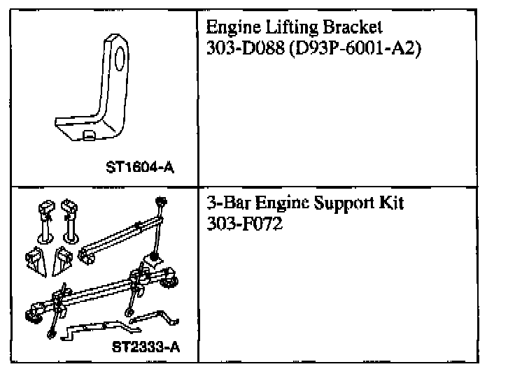 Factory diagram — Engine Mount