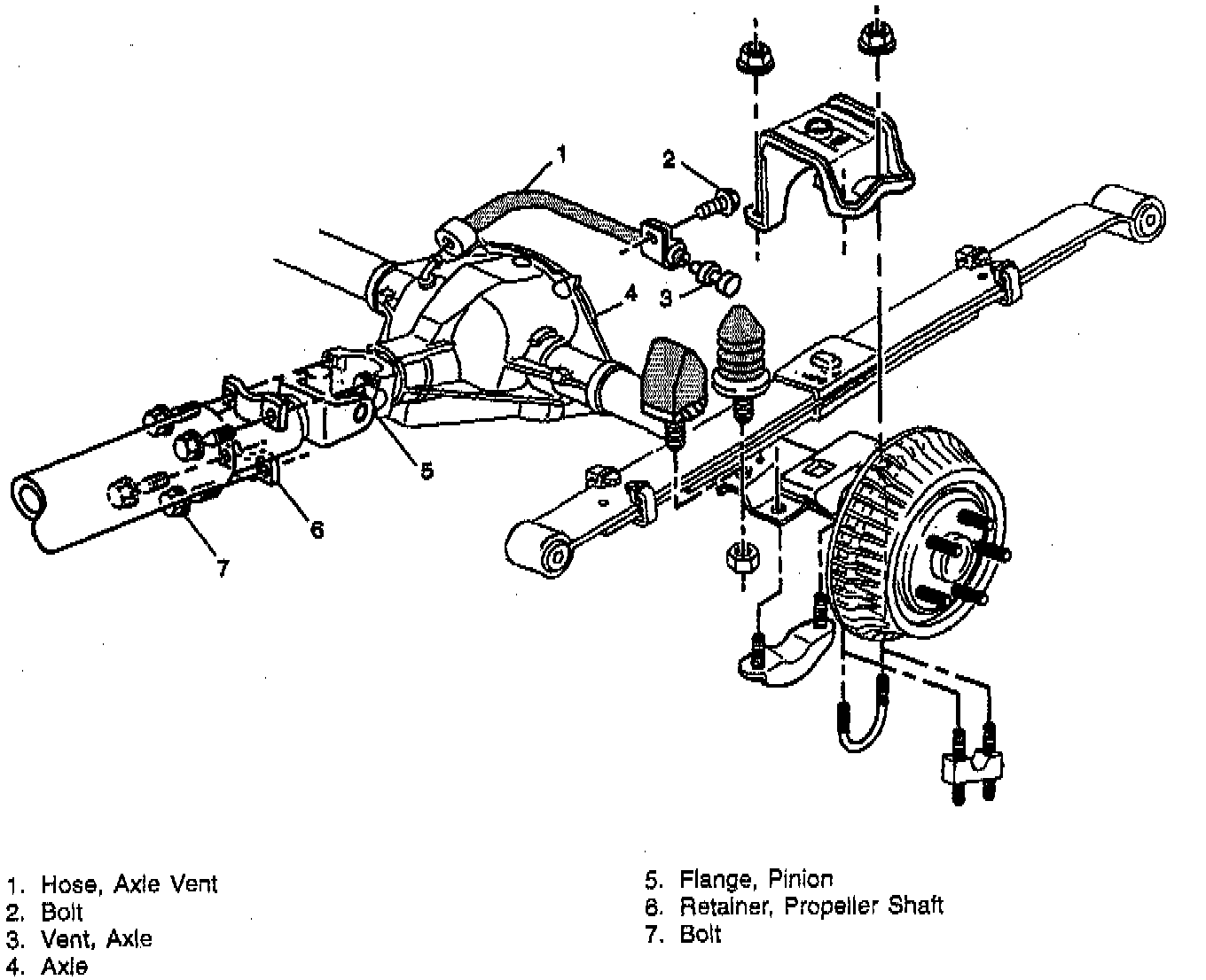 Factory diagram — Differential Axle Housing