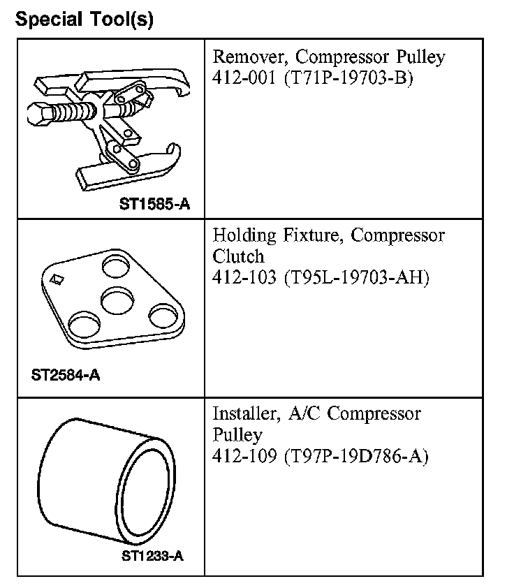 Factory diagram — Compressor Clutch
