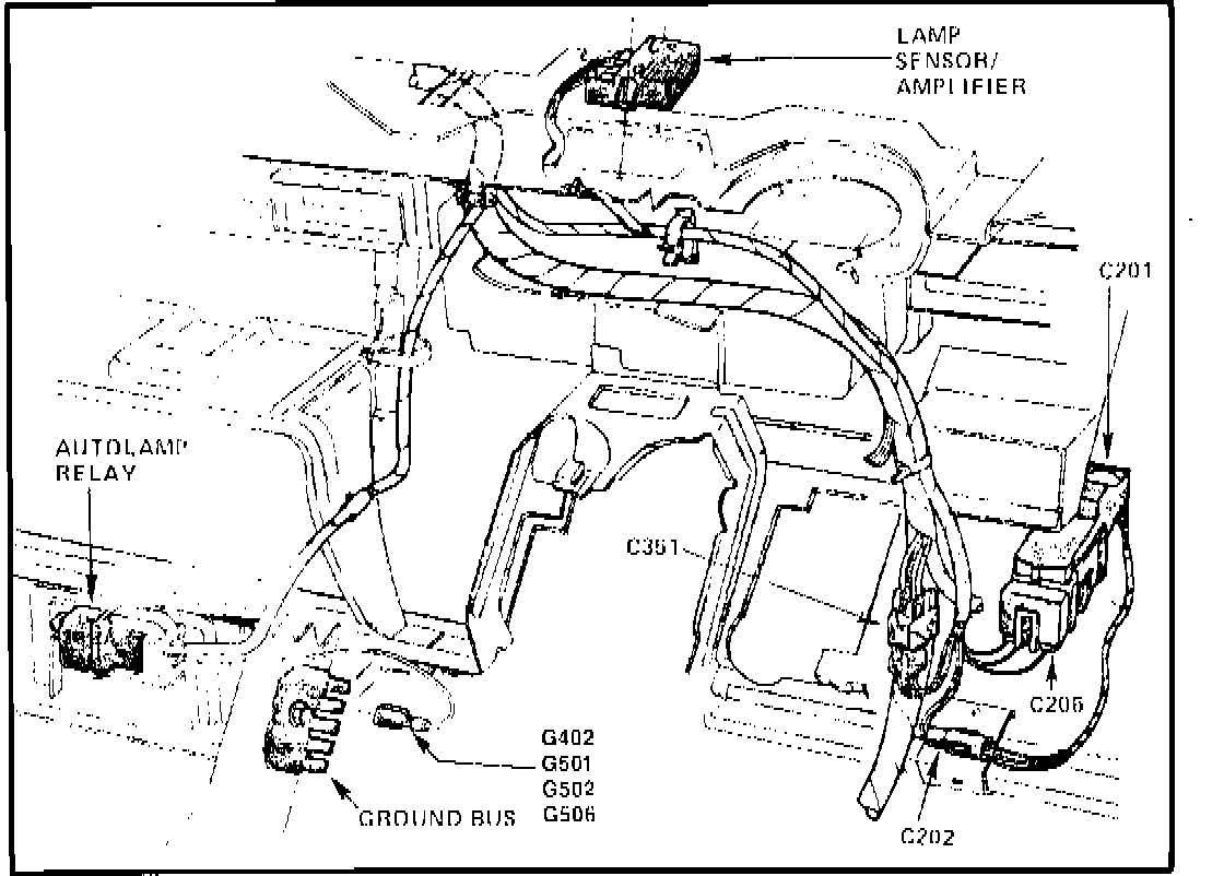 Factory diagram — Headlamp Relay