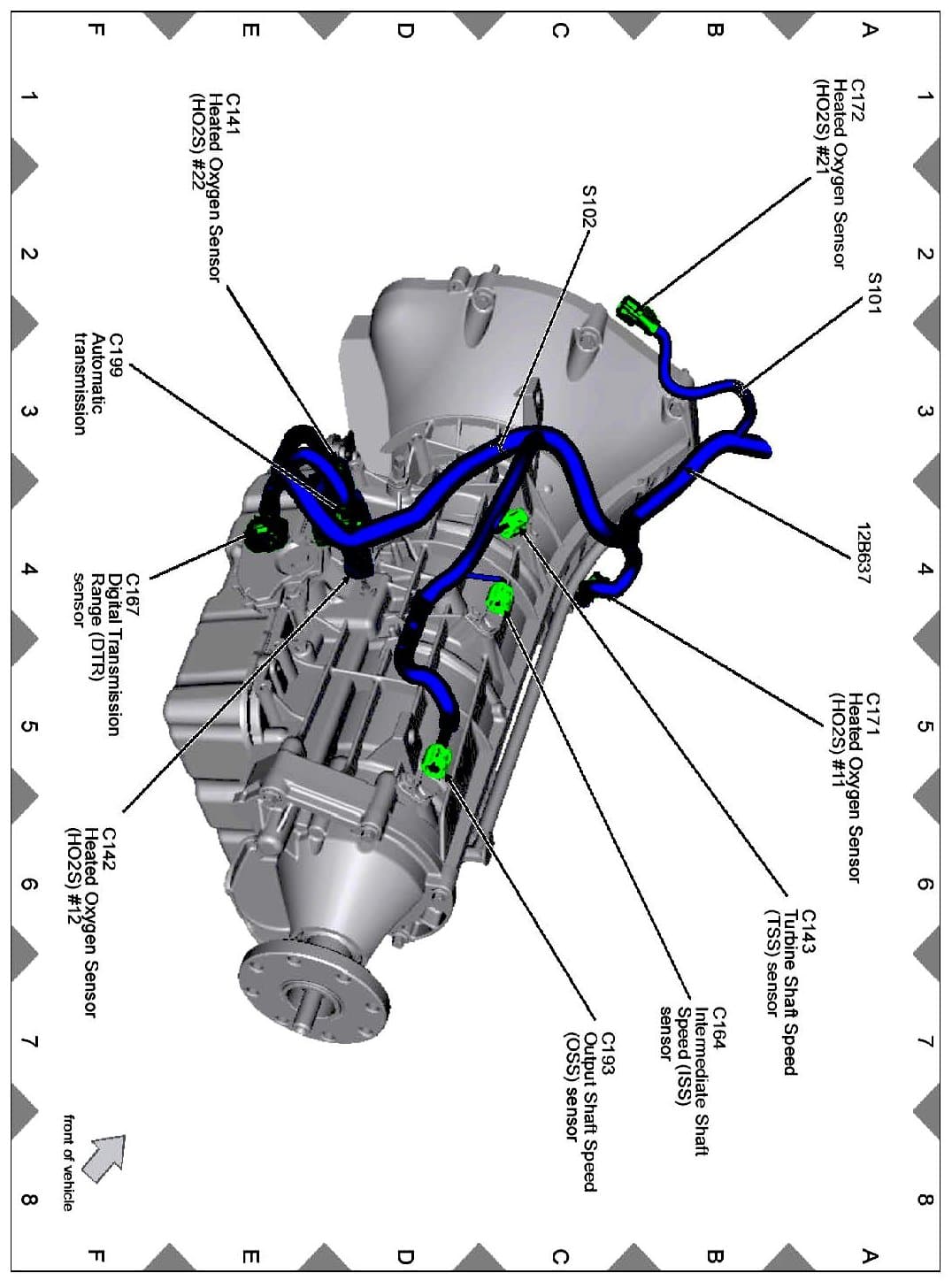 Factory diagram — Backup Lamp Switch