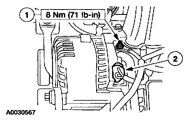Factory diagram — Alternator