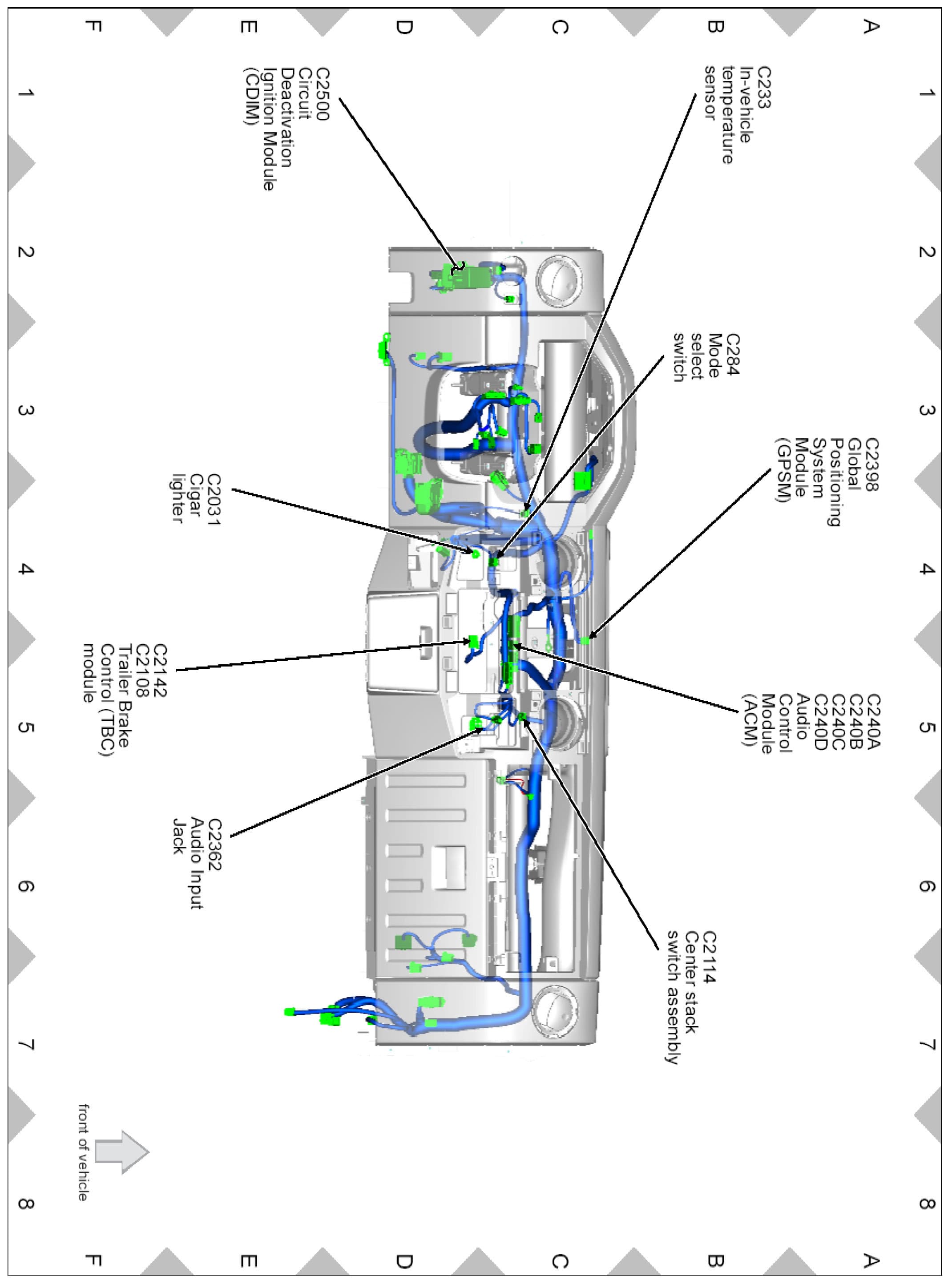 Factory diagram — Hazard Warning Switch