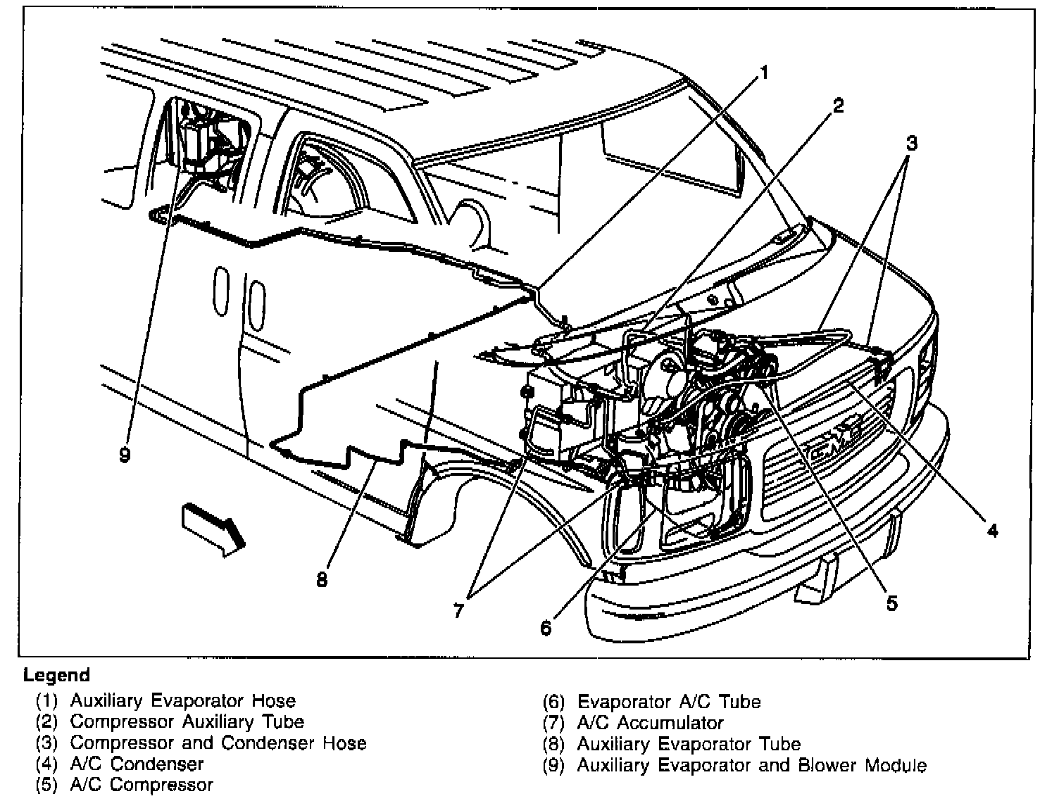 Factory diagram — Hose/Line HVAC