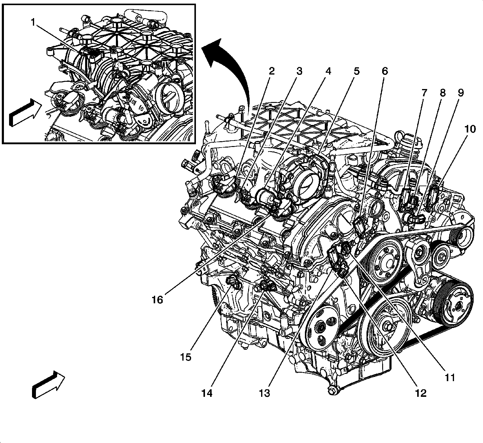 Factory diagram — Camshaft Position Sensor