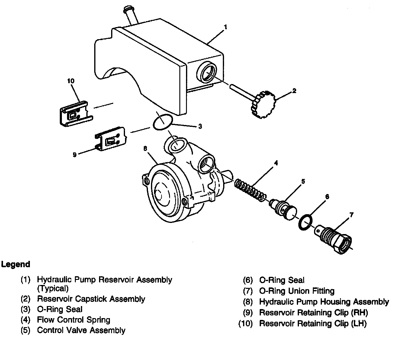 Factory diagram — Power Steering Pump