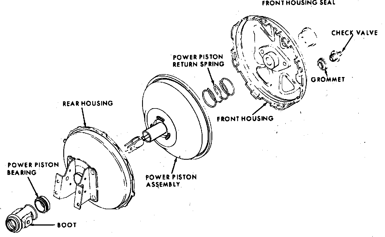 Factory diagram — Vacuum Brake Booster