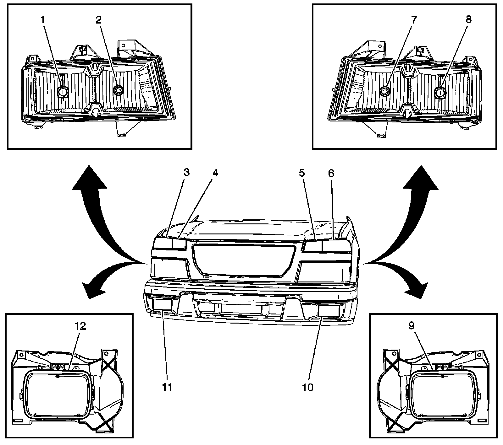 Factory diagram — Fog/Driving Lamp
