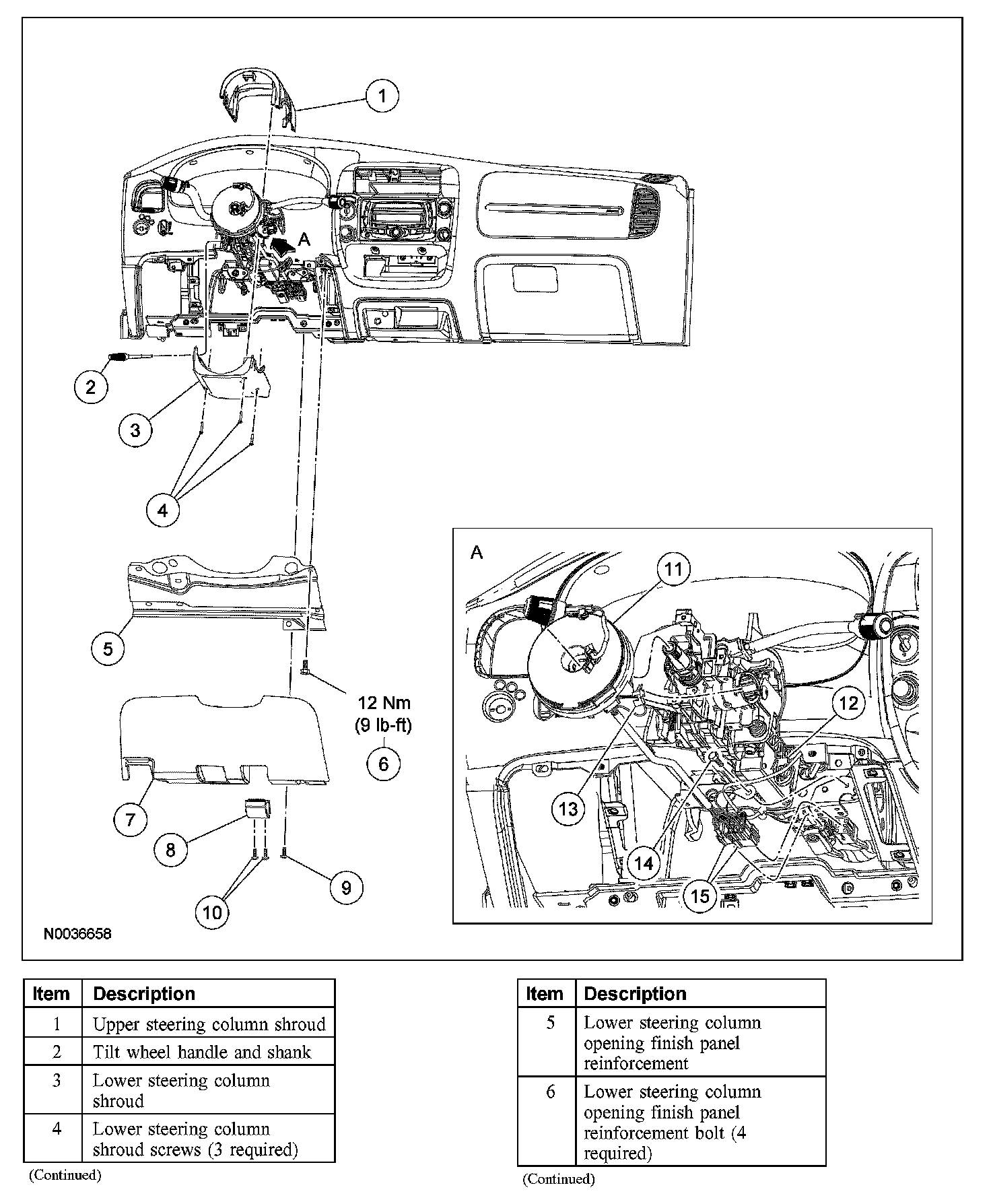 Factory diagram — Clockspring Assembly / Spiral Cable