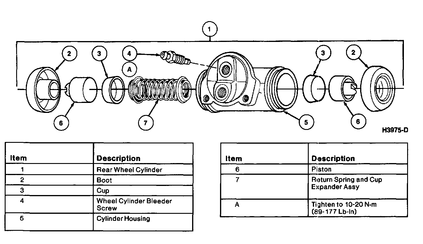 Factory diagram — Wheel Cylinder