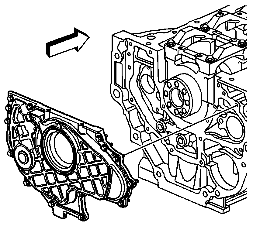 Factory diagram — Rear Crankshaft Main Bearing Seal
