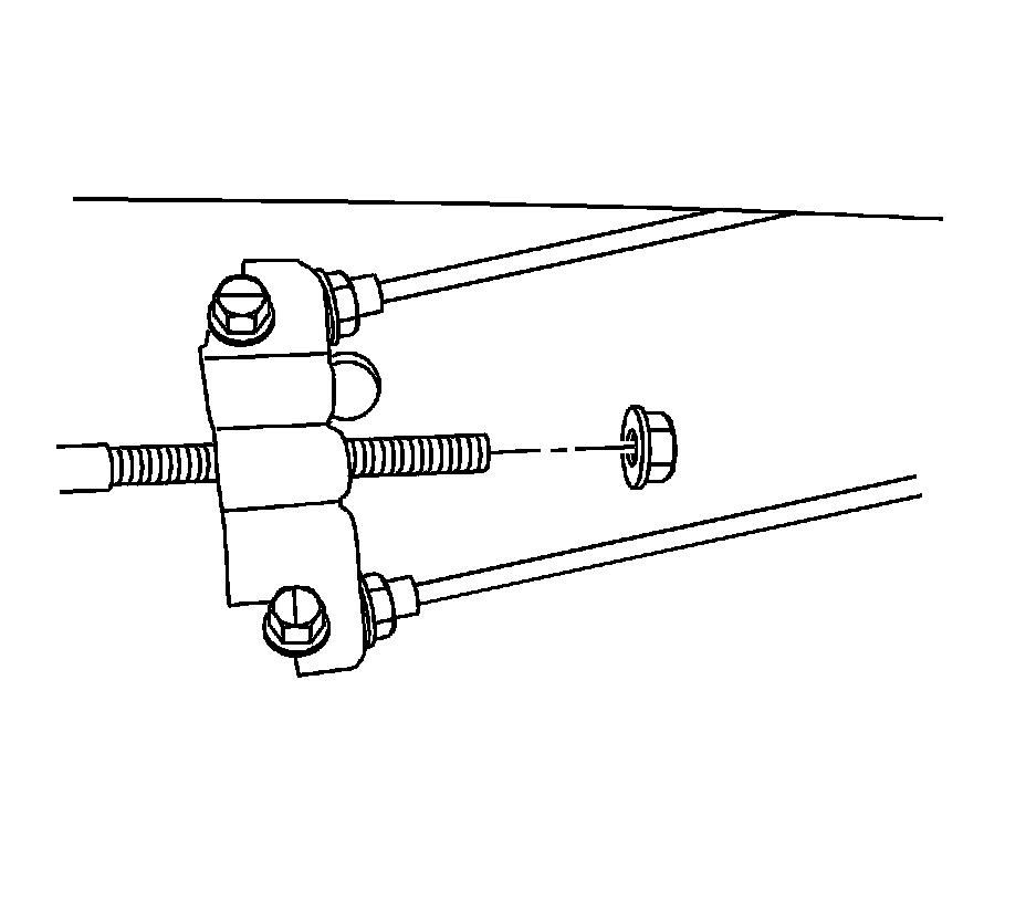 Factory diagram — Parking Brake Cable
