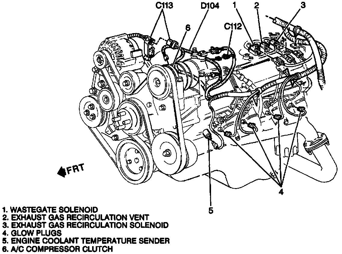 Factory diagram — EGR Control Solenoid