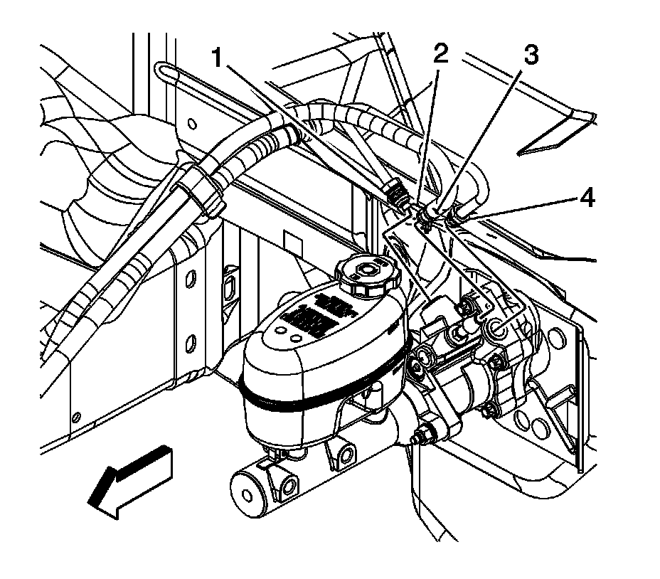 Factory diagram — Power Steering Hose Assembly