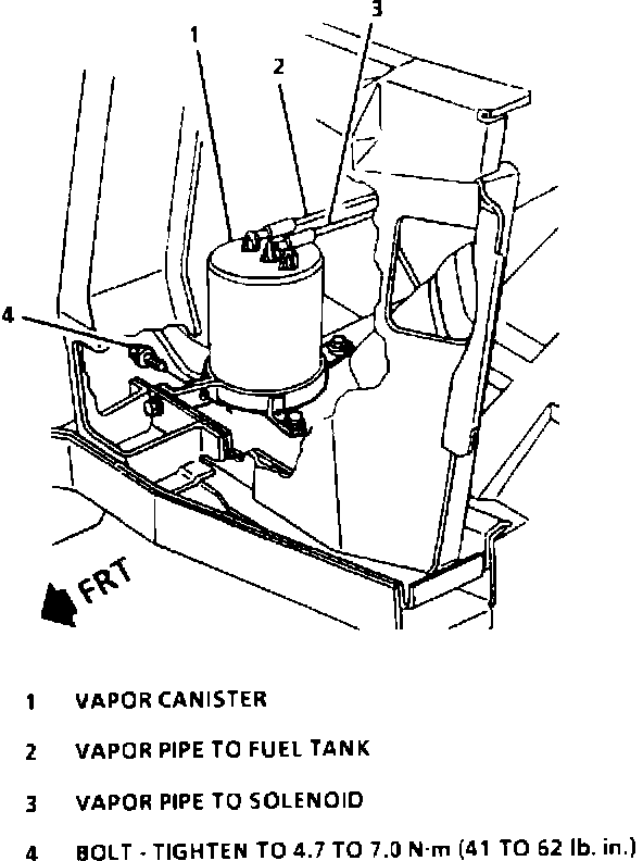 Factory diagram — Evaporative Emission Control Canister