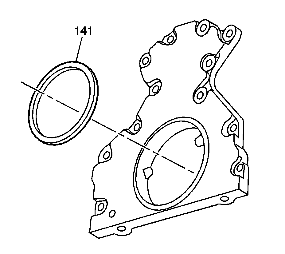 Factory diagram — Rear Crankshaft Main Bearing Seal