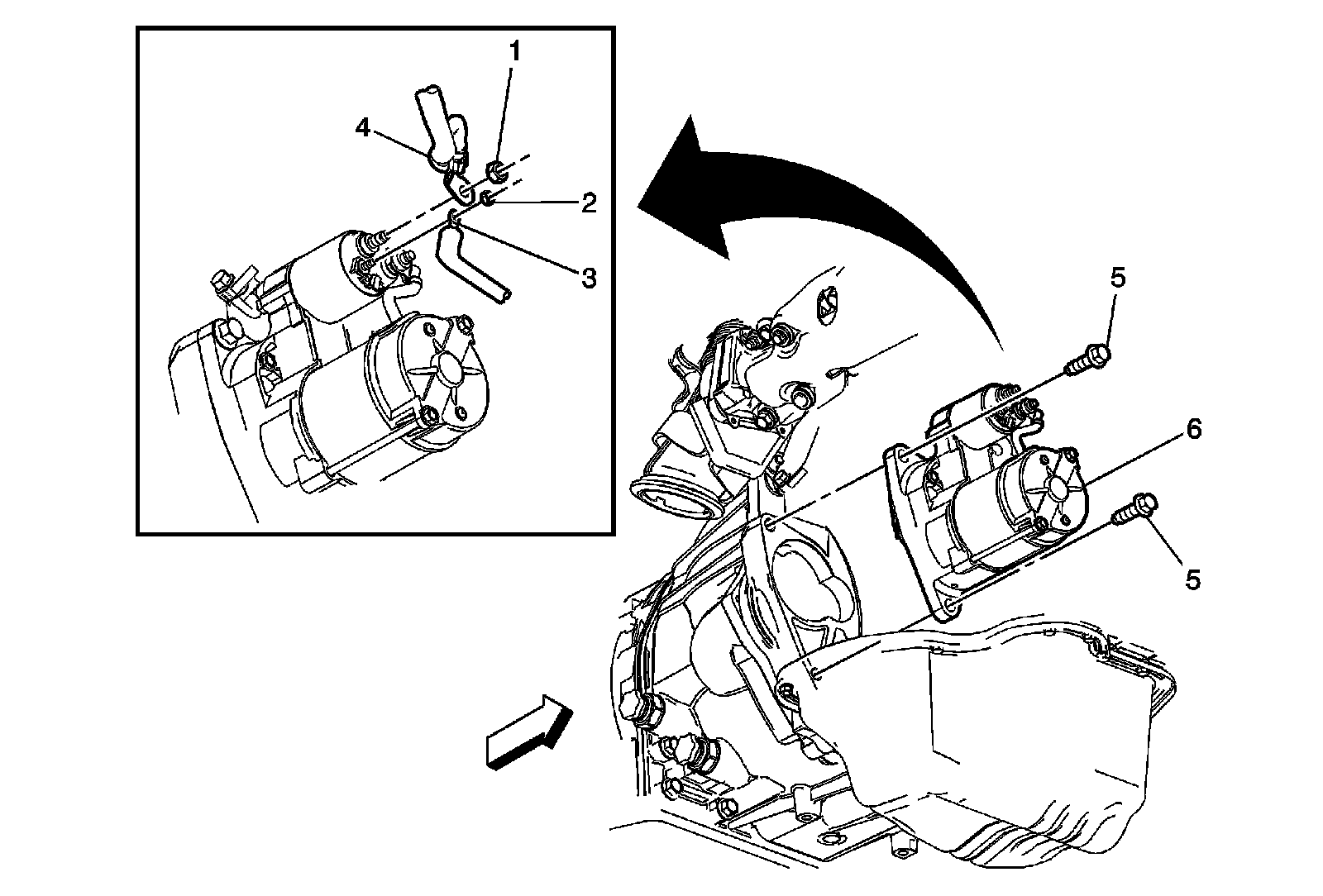 Factory diagram — Starter Motor
