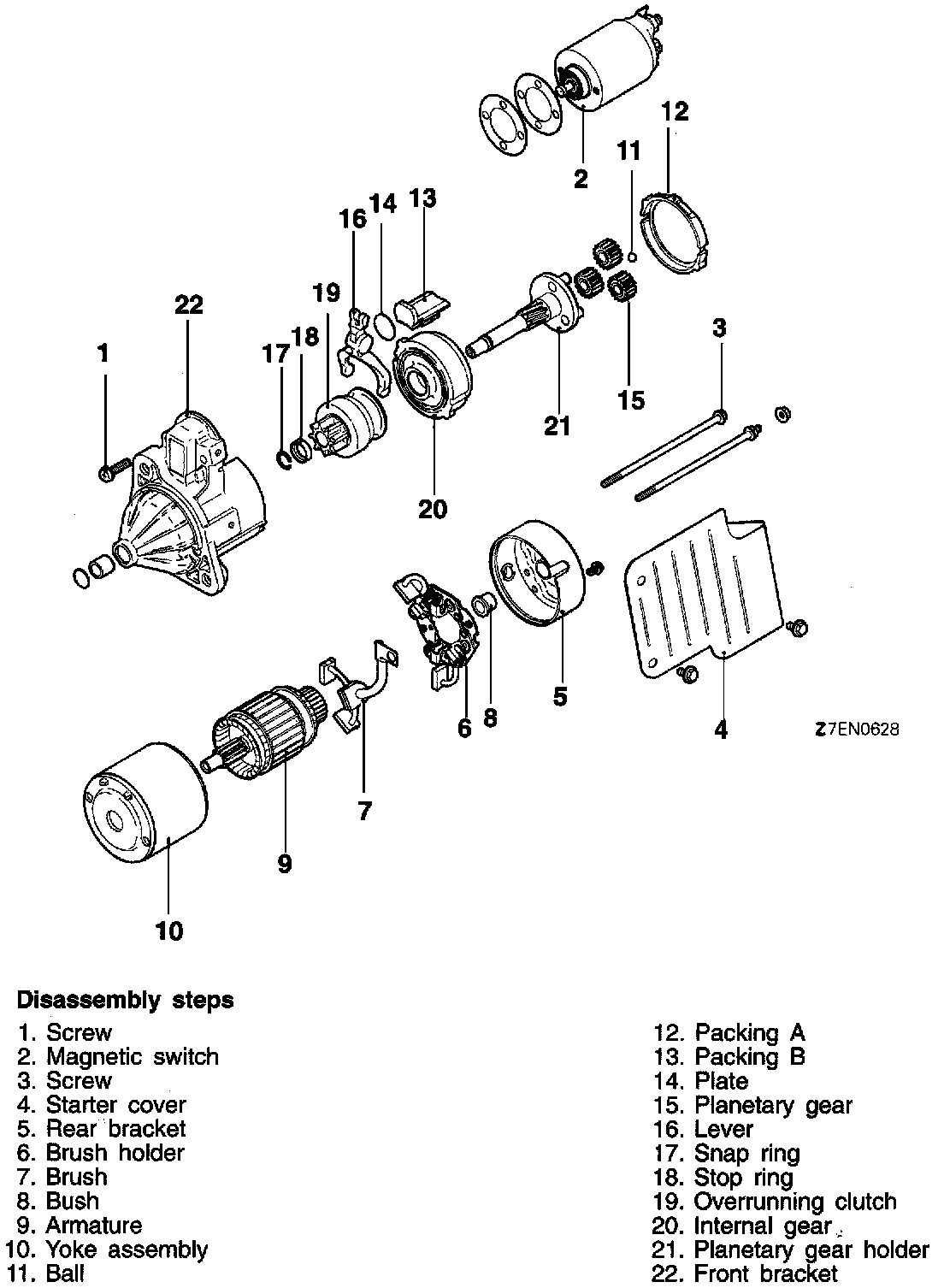 Factory diagram — Starter Motor