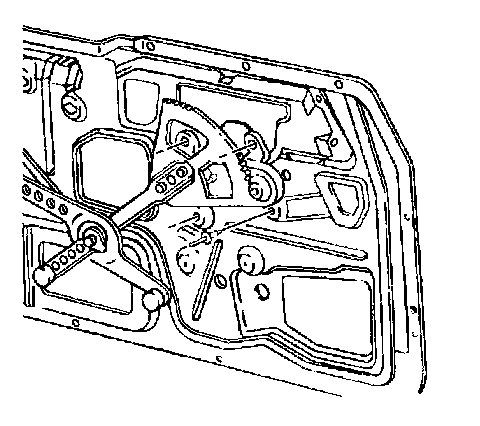 Factory diagram — Front Door Window Regulator