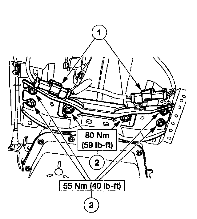 Factory diagram — Front Cross-Member