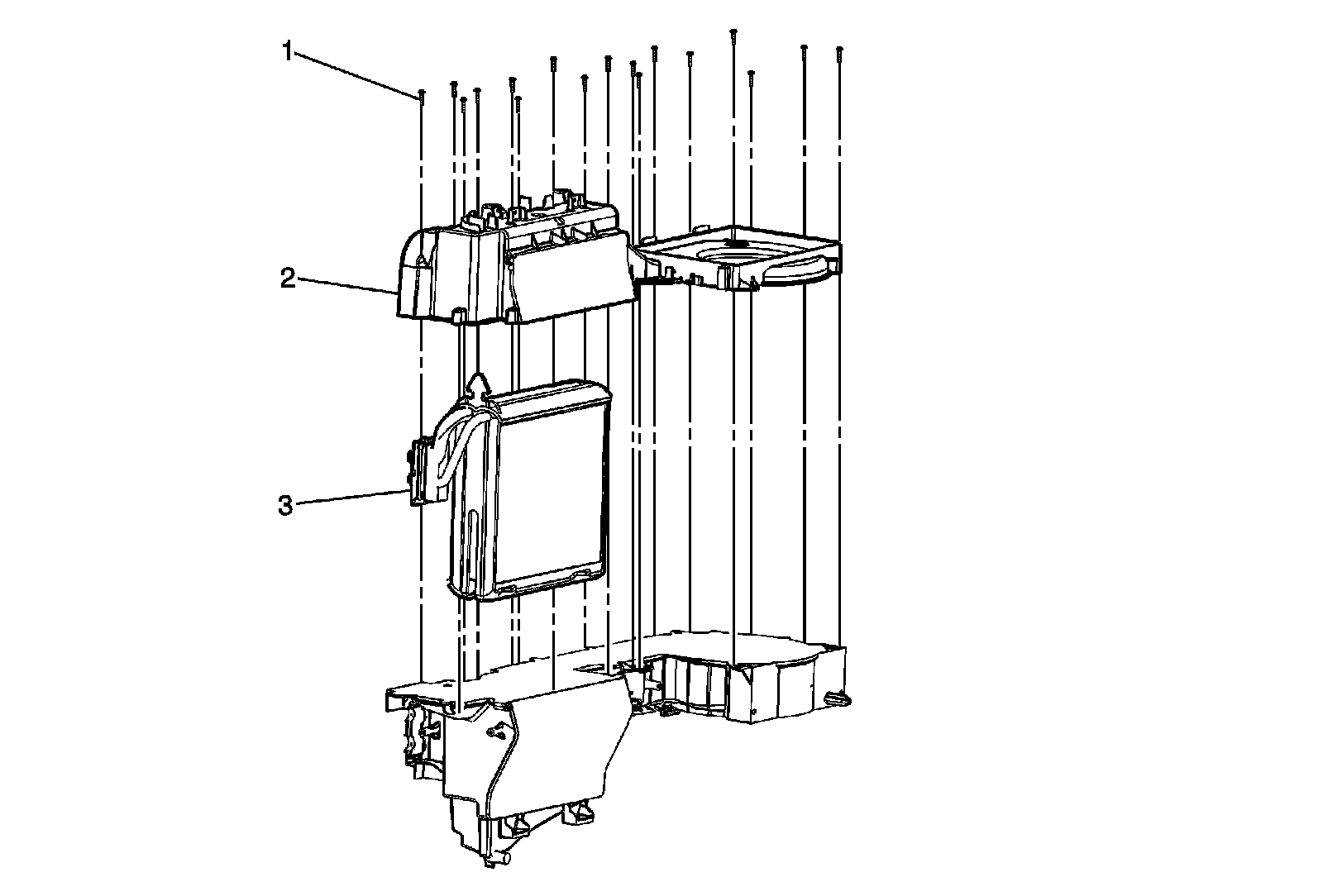 Factory diagram — Evaporator Core