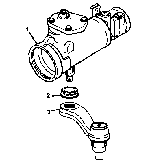 Factory diagram — Power Steering Gear Service - Off Vehicle