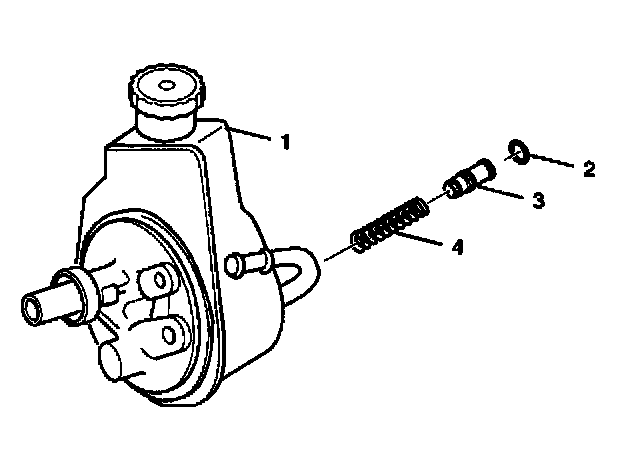 Factory diagram — Power Steering Pump