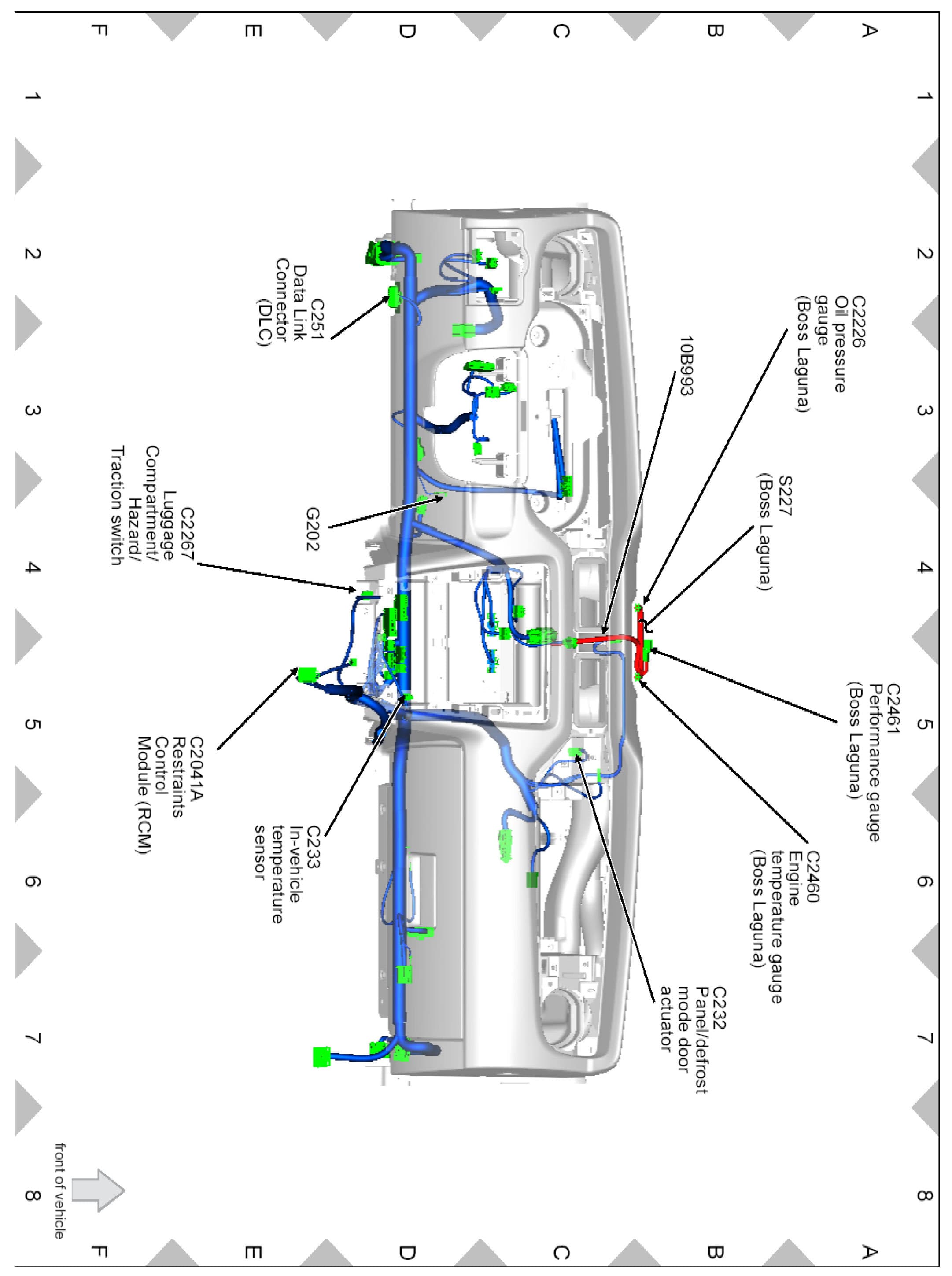 Factory diagram — Hazard Warning Switch