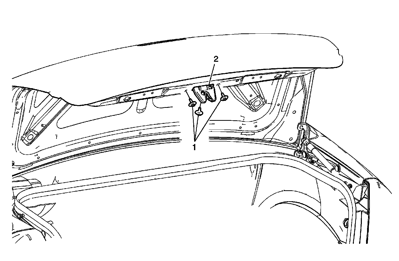 Factory diagram — Trunk / Liftgate Latch