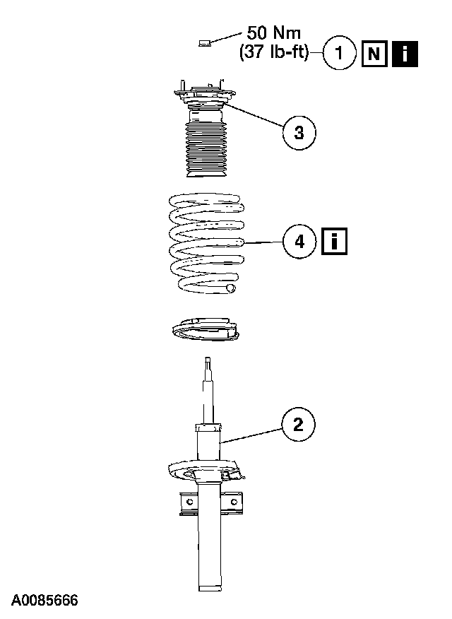 Factory diagram — Suspension Strut / Shock Absorber