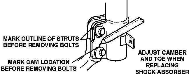 Factory diagram — Suspension Strut / Shock Absorber
