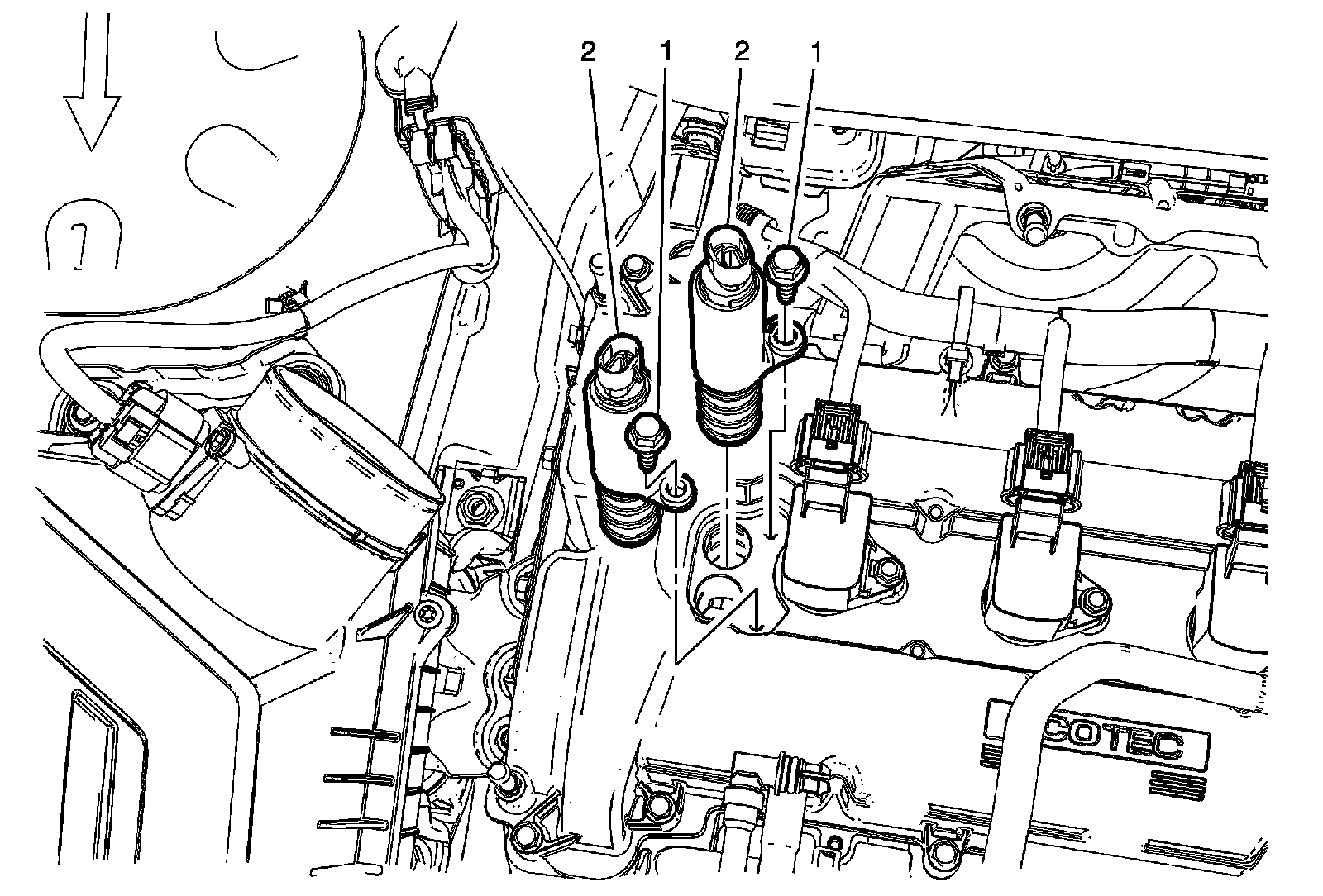 Factory diagram — Variable Valve Timing Solenoid