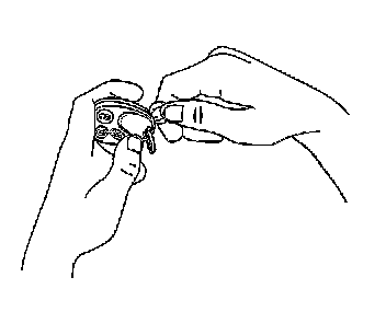 Factory diagram — Keyless Entry Transmitter Battery