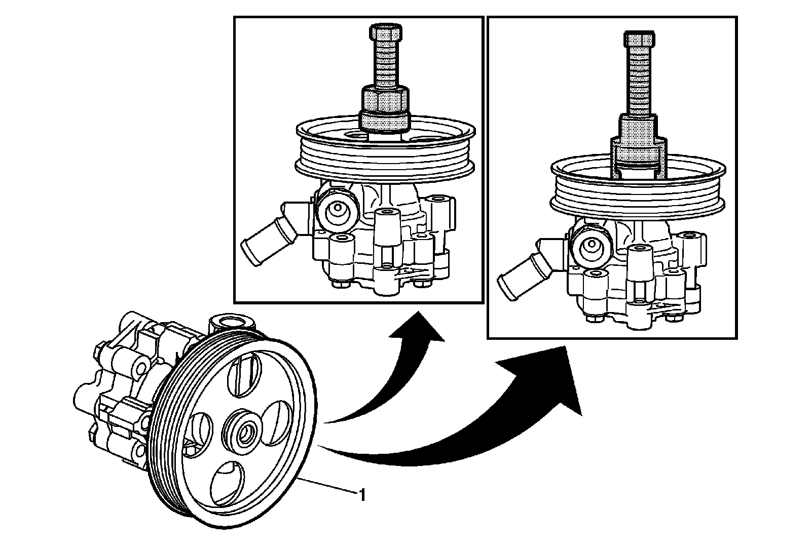 Factory diagram — Power Steering Pump