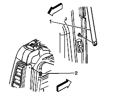 Factory diagram — Trunk / Liftgate Shock / Support