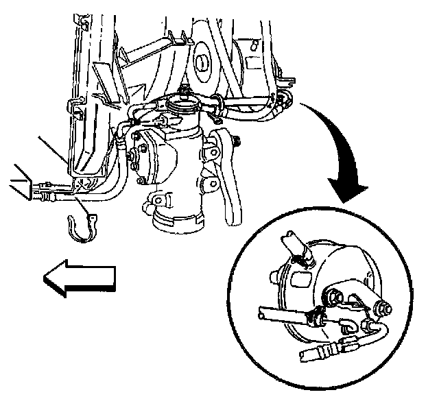 Factory diagram — Power Steering Line/Hose