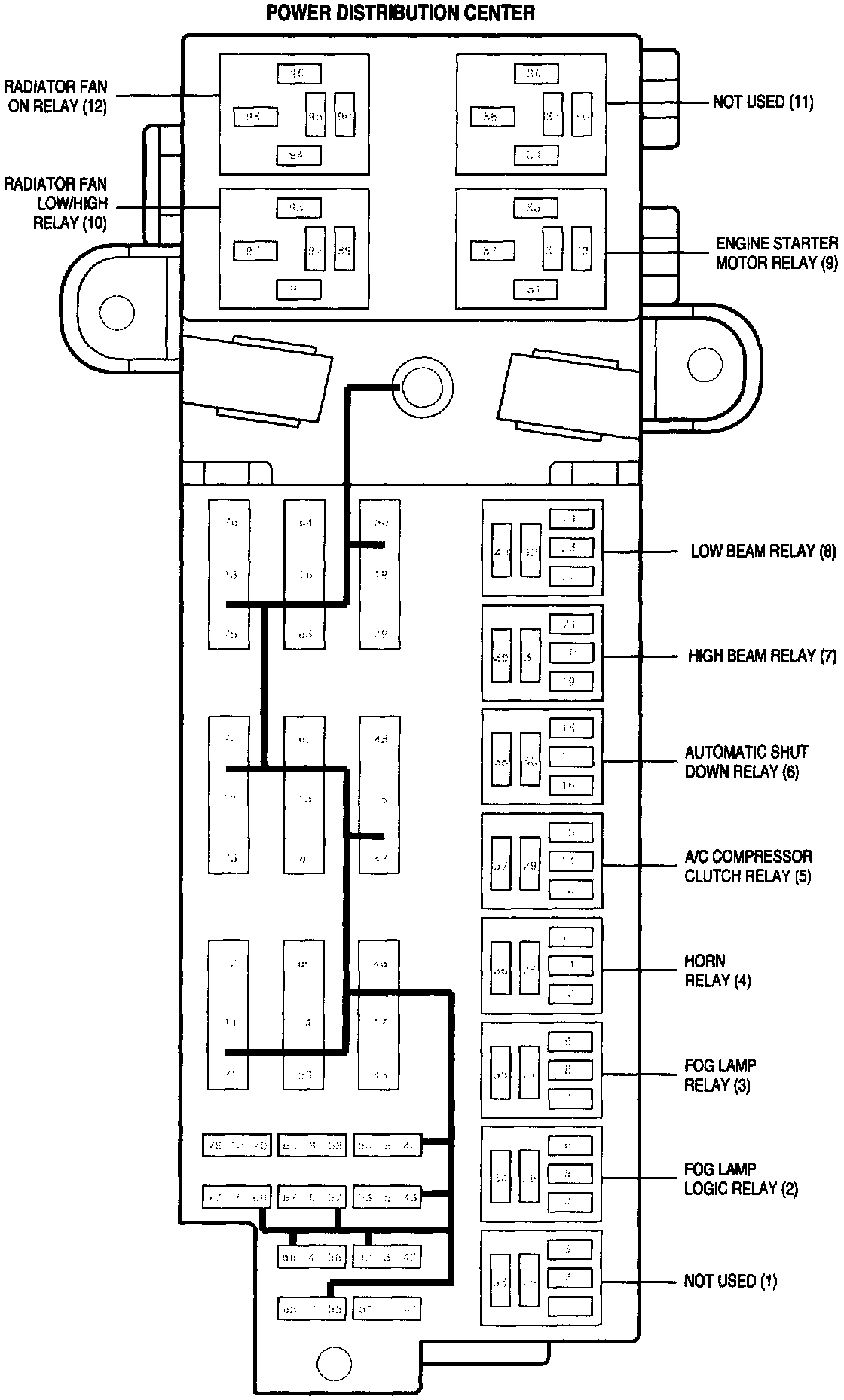 Factory diagram — Fog/Driving Lamp Relay
