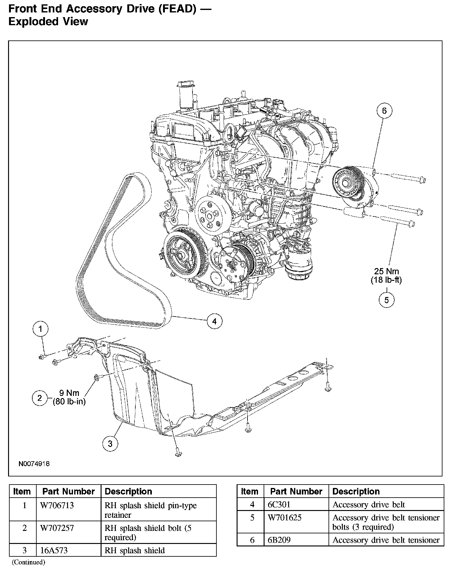 Factory diagram — Drive Belt Tensioner